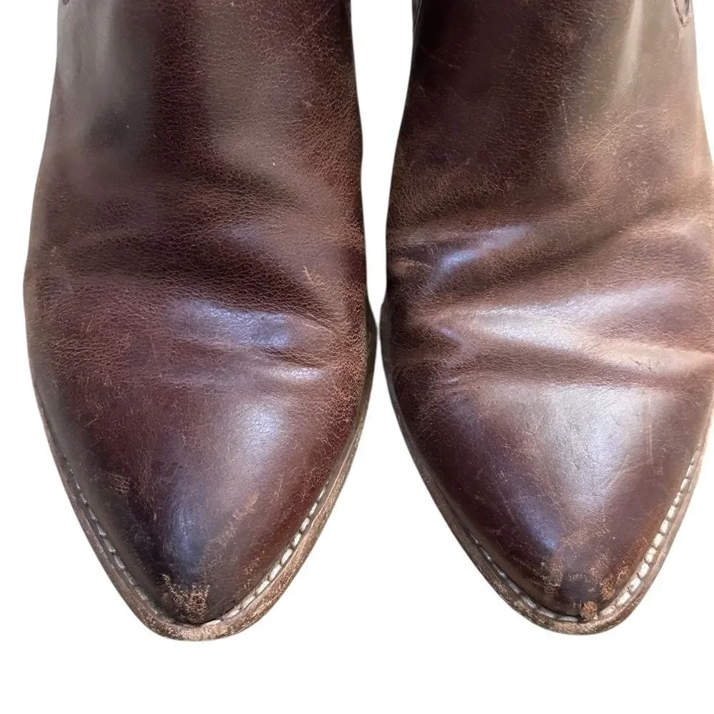 Madewell Leather Chelsea Boots Western Bonham Ankle Size 8
